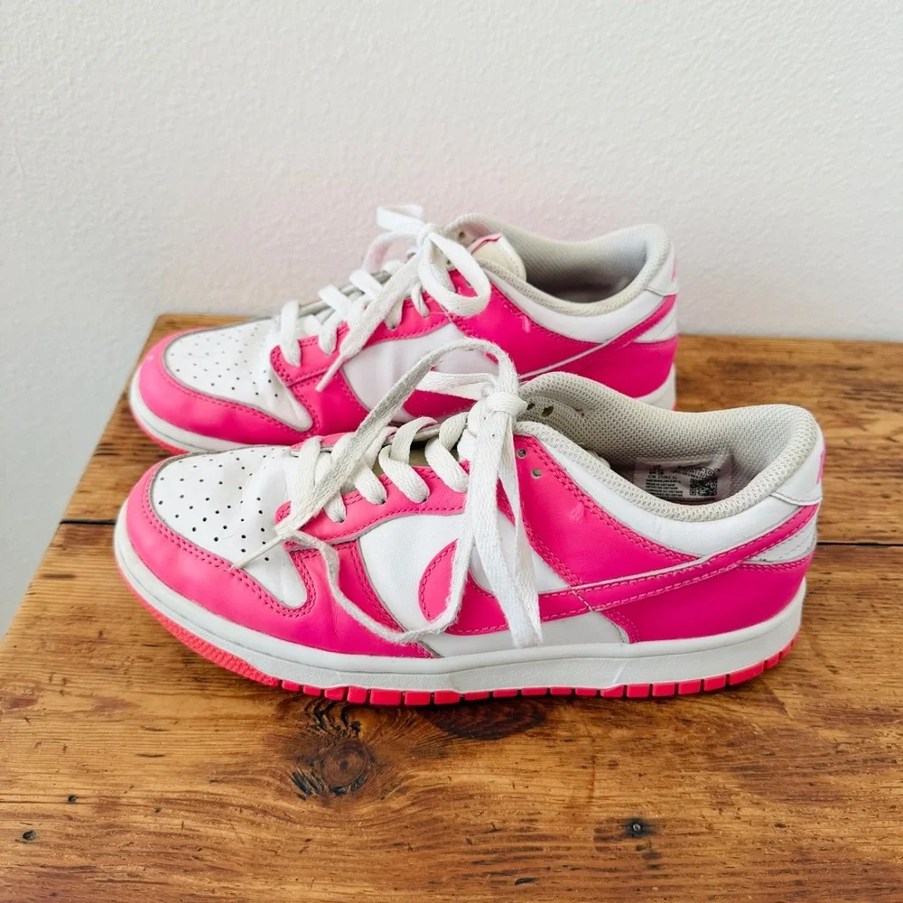 Nike Dunk Low 7Y White Laser Fuchsia Pink